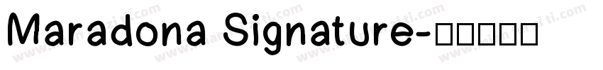 Maradona Signature字体转换